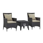 Convene 3 Piece Set Outdoor Patio with Fire Pit - Image 10