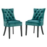 Regent Tufted Performance Velvet Dining Side Chairs Set of 2 - Image 10