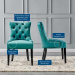 Regent Tufted Performance Velvet Dining Side Chairs Set of 2 - Image 2