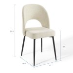 Rouse Upholstered Fabric Dining Side Chair - Image 9
