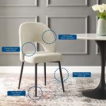 Rouse Upholstered Fabric Dining Side Chair - Image 3