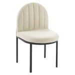 Isla Channel Tufted Upholstered Fabric Dining Side Chair - Image 8