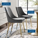 Viscount Performance Velvet Kitchen & Dining > Dining Chairs Set of 2 - Image 2