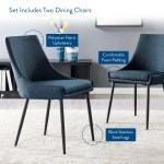 Viscount Upholstered Fabric Kitchen & Dining > Dining Chairs Set of 2 - Image 2