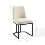 Amplify Sled Base Upholstered Fabric Dining Side Chair - Image 9