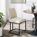 Amplify Sled Base Upholstered Fabric Dining Side Chair