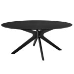 Crossroads 71" Oval Wood Dining Table - Image 7