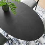 Crossroads 71" Oval Wood Dining Table - Image 2