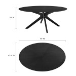 Crossroads 71" Oval Wood Dining Table - Image 5