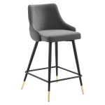 Adorn Performance Velvet Counter Stool - Image 8