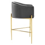 Savour Tufted Performance Velvet Bar Stool - Image 7