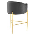 Savour Tufted Performance Velvet Bar Stool - Image 6