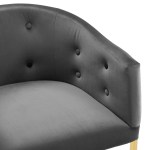 Savour Tufted Performance Velvet Bar Stool - Image 4