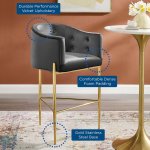Savour Tufted Performance Velvet Bar Stool - Image 2