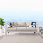 Shore Outdoor Patio Aluminum Sofa - Image 2