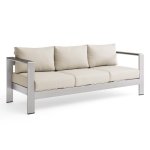 Shore Outdoor Patio Aluminum Sofa - Image 11