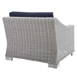 Conway Sunbrella® Outdoor Patio Wicker Rattan Left-Arm Chair - Image 7