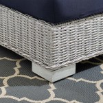 Conway Sunbrella® Outdoor Patio Wicker Rattan Left-Arm Chair - Image 4