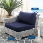 Conway Sunbrella® Outdoor Patio Wicker Rattan Left-Arm Chair - Image 2