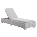 Conway Sunbrella® Outdoor Patio Wicker Rattan Chaise Lounge - Image 10