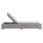 Conway Sunbrella® Outdoor Patio Wicker Rattan Chaise Lounge - Image 9