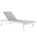 Charleston Outdoor Patio Aluminum Chaise Lounge Chair Set of 2 - Image 3