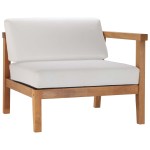 Bayport Outdoor Patio Teak Wood 2-Seater Loveseat - Image 7