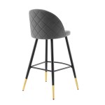 Cordial Performance Velvet Bar Stools Set of 2 - Image 6