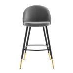 Cordial Performance Velvet Bar Stools Set of 2 - Image 5