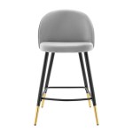 Cordial Performance Velvet Counter Stools Set of 2 - Image 5