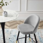 Cordial Performance Velvet Counter Stools Set of 2 - Image 3