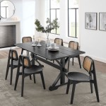 Windchime 71" Wood Dining Table - Image 2