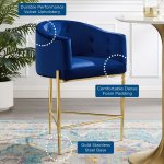 Savour Tufted Performance Velvet Counter Stool Set of 2 - Image 2