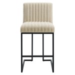 Indulge Channel Tufted Fabric Counter Stool - Image 4