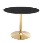 Verne 40" Artificial Marble Dining Table - Image 6