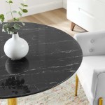 Verne 40" Artificial Marble Dining Table - Image 2
