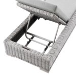 Conway Outdoor Patio Wicker Rattan Chaise Lounge - Image 6