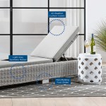 Conway Outdoor Patio Wicker Rattan Chaise Lounge - Image 2
