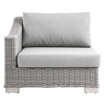 Conway Outdoor Patio Wicker Rattan Left-Arm Chair - Image 4