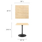Lippa 28" Square Wood Dining Table - Image 3