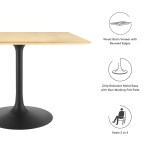 Lippa 40" Wood Dining Table - Image 4