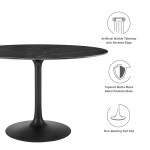 Lippa 48" Round Faux Marble Dining Table - Image 4