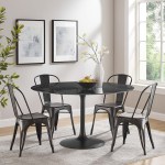 Lippa 54" Round Faux Marble Dining Table