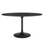 Lippa 54" Oval Faux Marble Dining Table - Image 7