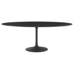 Lippa 78" Oval Faux Marble Dining Table - Image 7
