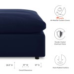 Commix Sunbrella® Outdoor Patio Ottoman - Image 3