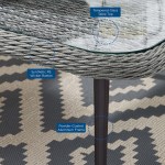 Endeavor Wicker Rattan Outdoor Patio Wicker Rattan Seating Set - Image 3