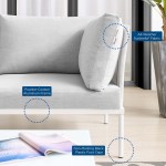 Harmony 5-Piece Sunbrella® Outdoor Patio Aluminum Furniture Set - Image 3