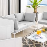 Harmony 5-Piece Sunbrella® Outdoor Patio Aluminum Furniture Set - Image 2