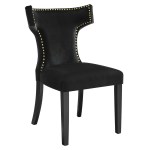 Curve Performance Velvet Kitchen & Dining > Dining Chairs Set of 2 - Image 9